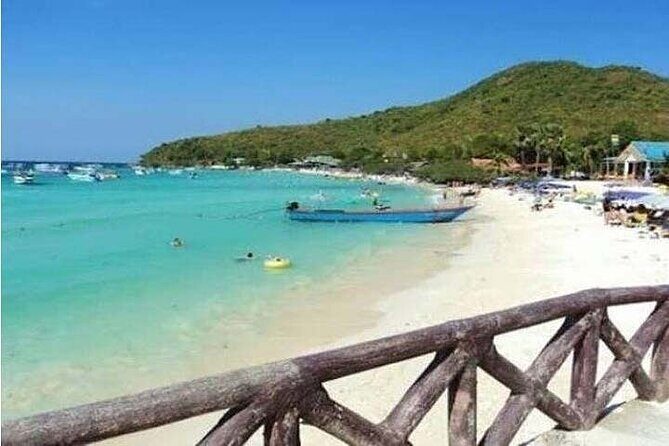 Coral Island speed boa-Parasailing and others activities choice - The speedboat start, pickup, and the Bali Hai Pier rhythm
